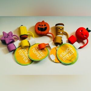 NEW!!! Bullseye Playground School’s In Session Straw Topper Set (NWT)